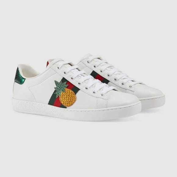 Gucci Shoes - ❌SOLD❌Gucci New Ace Pineapple White Sneaker